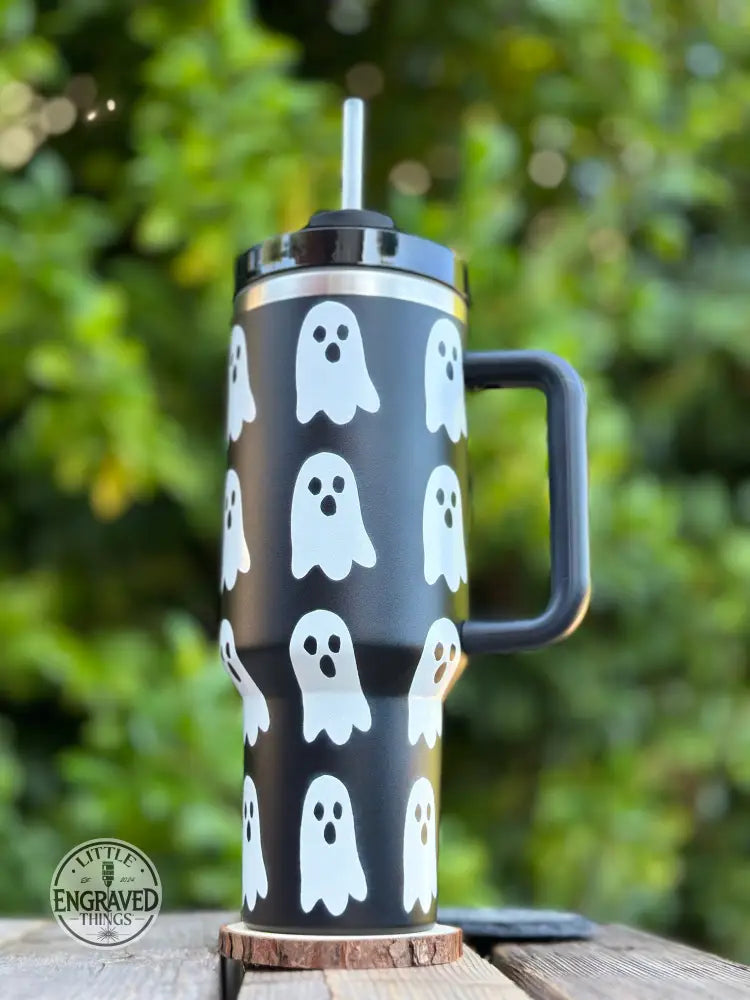 New Cute Spooky Ghost 40 Oz. Tumbler Drinkware