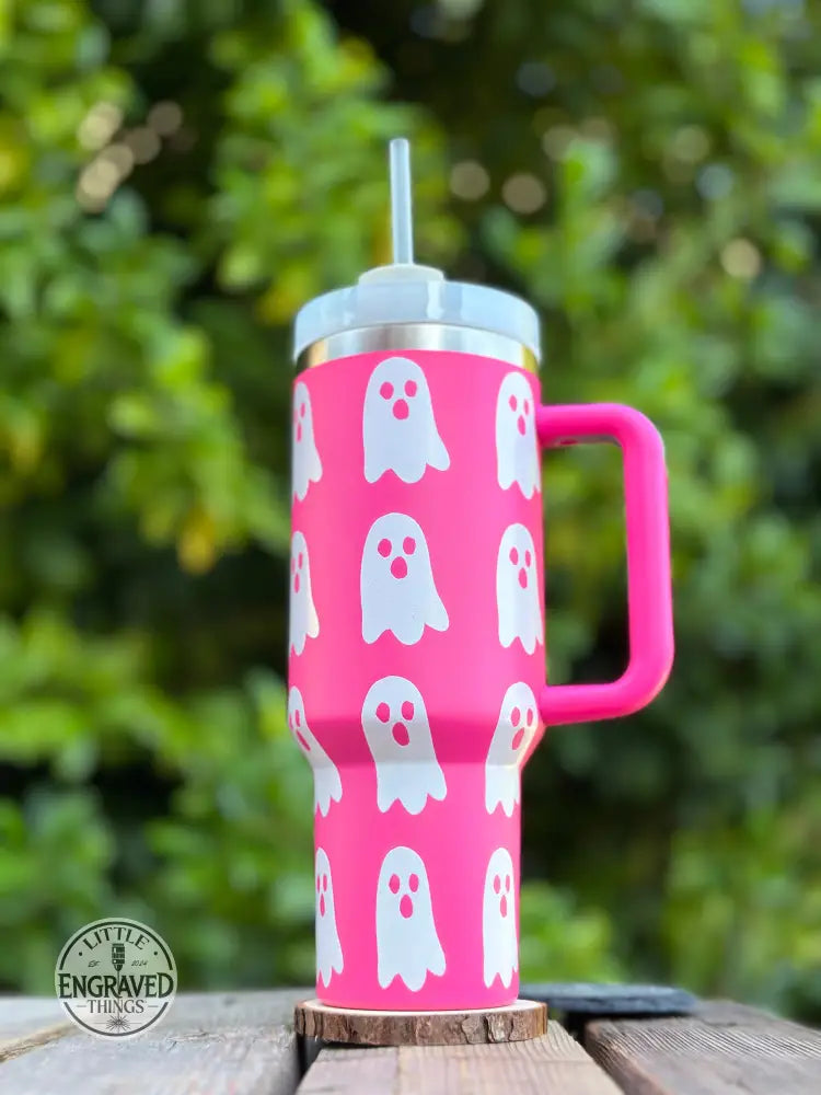 New Cute Spooky Ghost 40 Oz. Tumbler Drinkware