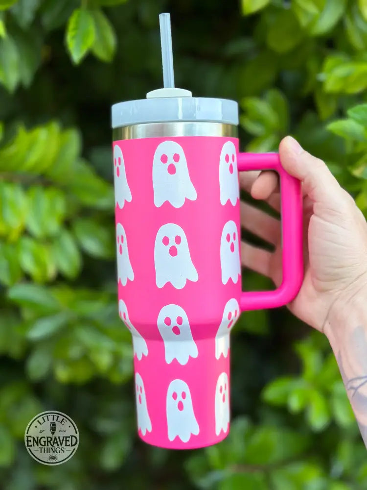 New Cute Spooky Ghost 40 Oz. Tumbler Drinkware